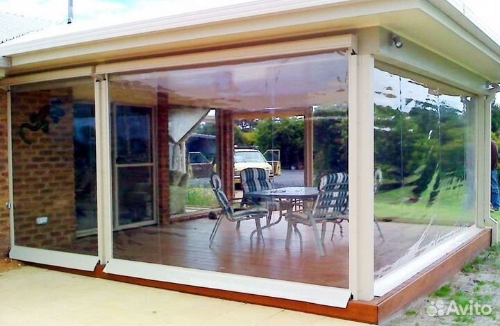 Мягкие окна для беседок террас