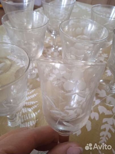 Хрустальные рюмки,стопки,кружки СССР винтаж