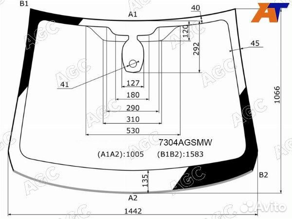 Стекло лобовое renault kaptur