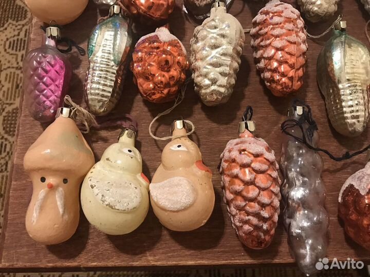 Елочные игрушки, шары, большие старинные и редкие