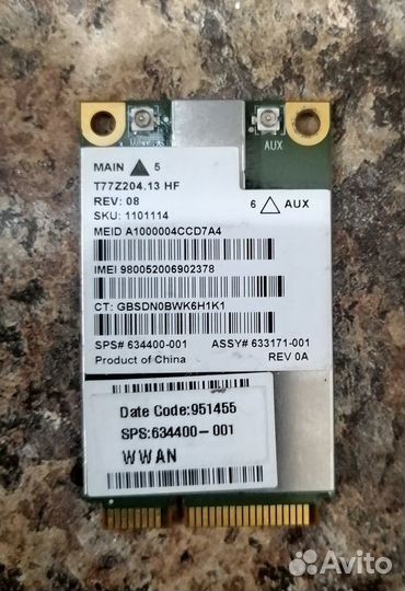 MC8355 3G модем для ноутбуков HP