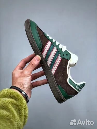 Notitle x Adidas Samba Maroon Green