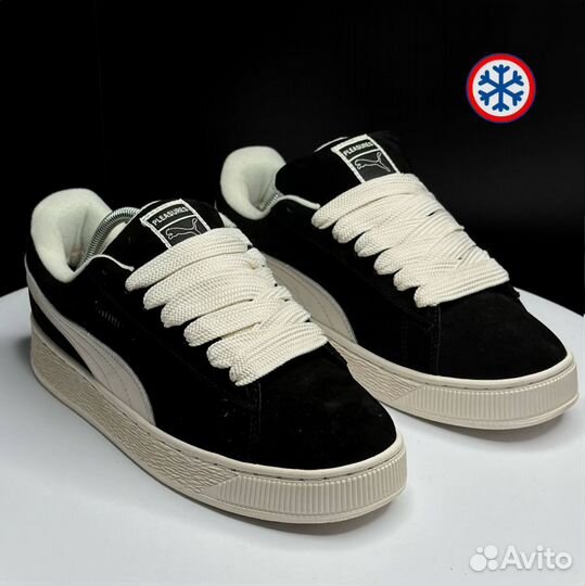 Кроссовки зимние Puma Suede XL black label