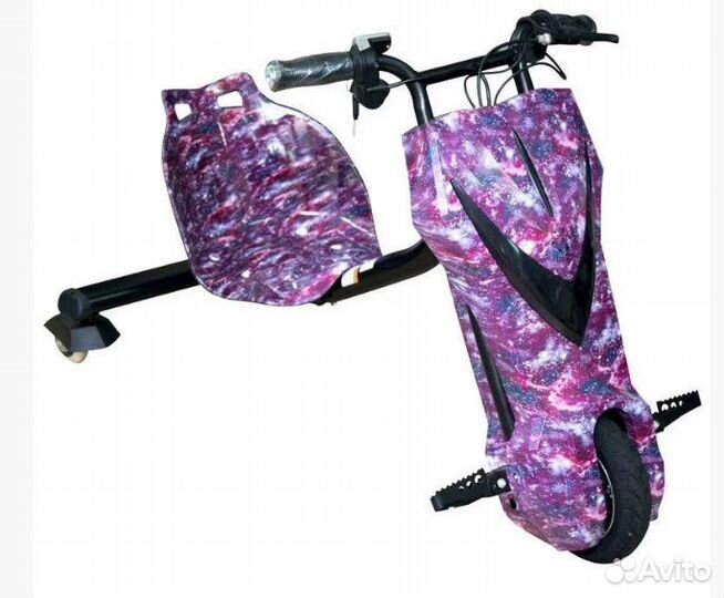 Электроскутер Drift-Trike Фиолетовый космос