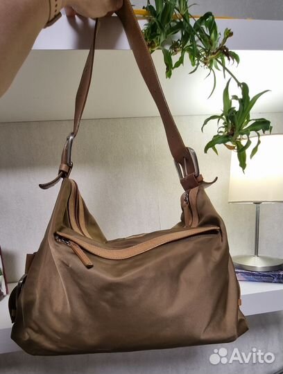 Сумка ecco нейлон + кожа