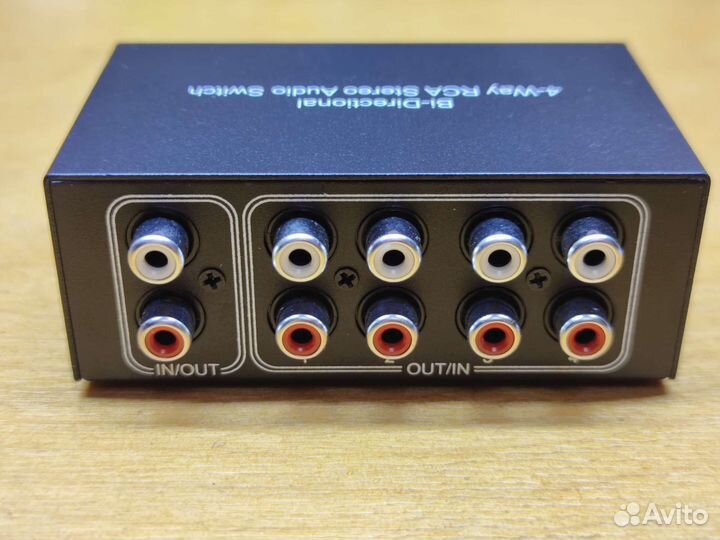 Селектор входов RCA на 4 источника