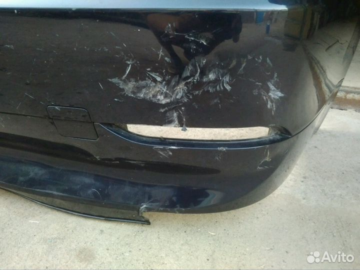 Задний бампер на BMW 5 E60, дорестайлинг