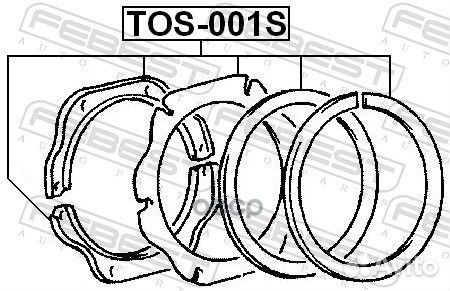 Прокладки поворотного кулака комплект TOS-001S