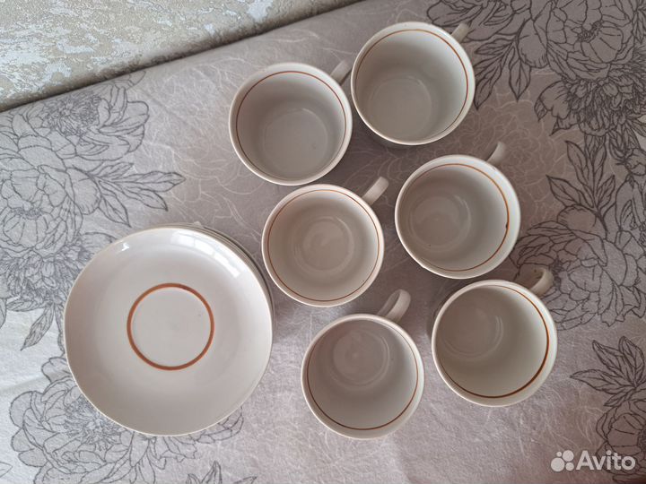 Кофейный сервиз ретро (СССР) на 6 персон