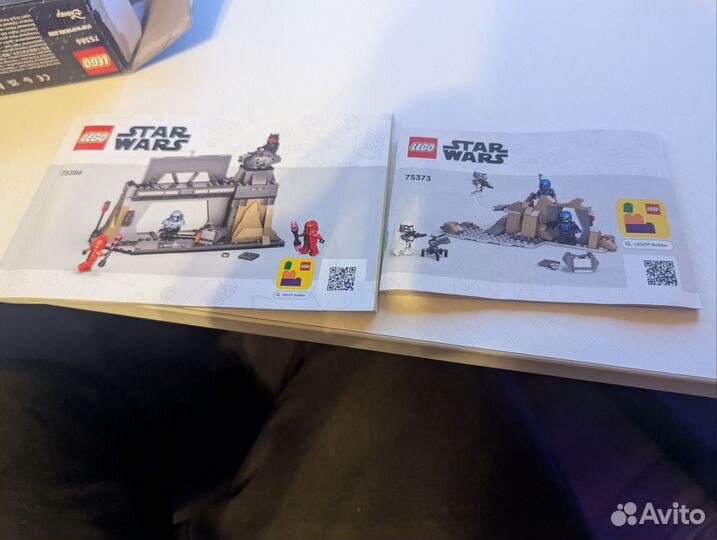 Lego star wars 75386 75373 коробки и инструкции