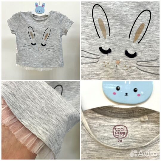 Пакет одежды для девочки, размер 74