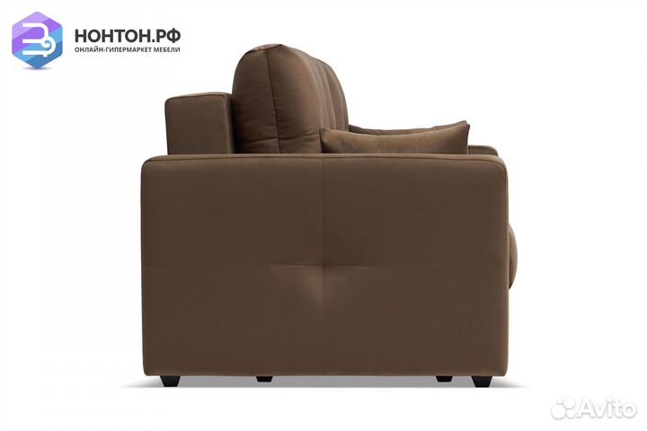 Диван еврокнижка Вита 3-х местный коричневый