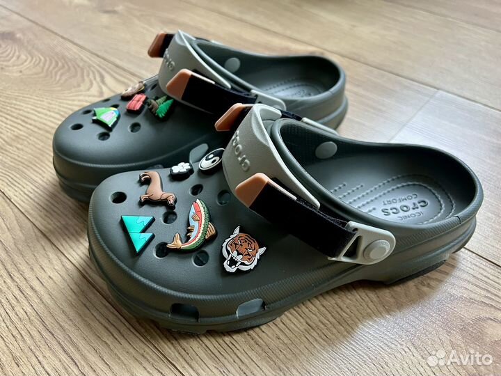 Crocs новые сабо All Terrain Olive 38