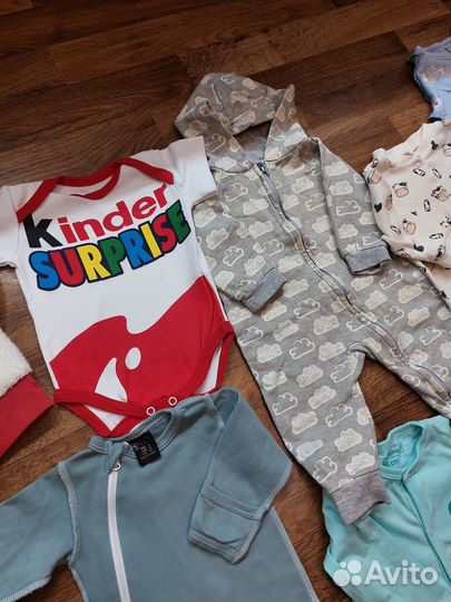 Вещи пакетом на новорождённого 56-62-68