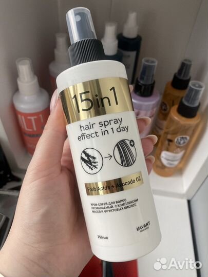 Несмываемый спрей-уход для волос с термозащитой