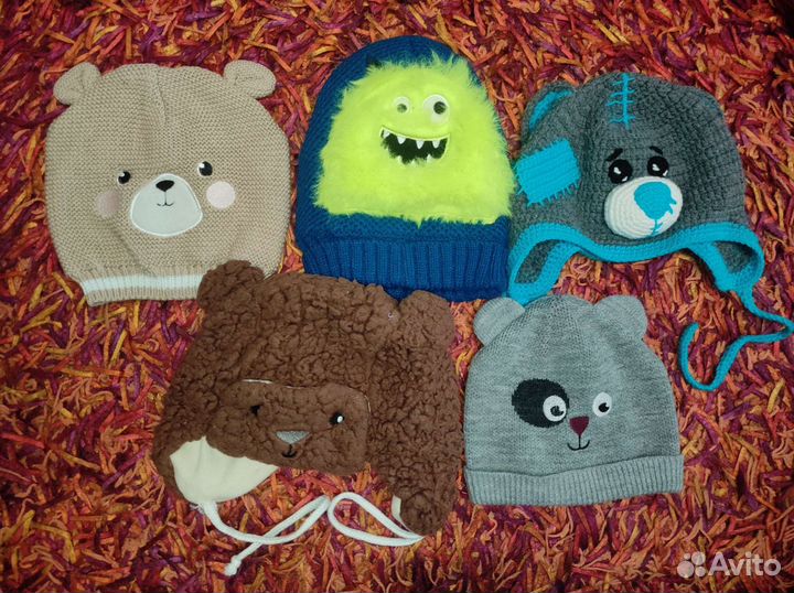 Шапки демисезон варежки перчатки