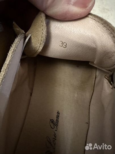 Лоферы Loro piana замша