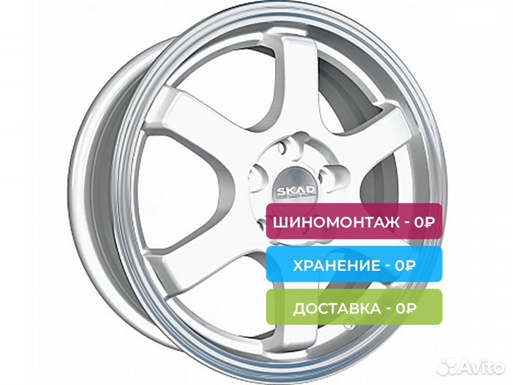 R15 4x100 6J ET45 D67,1 Скад киото алмаз-белый