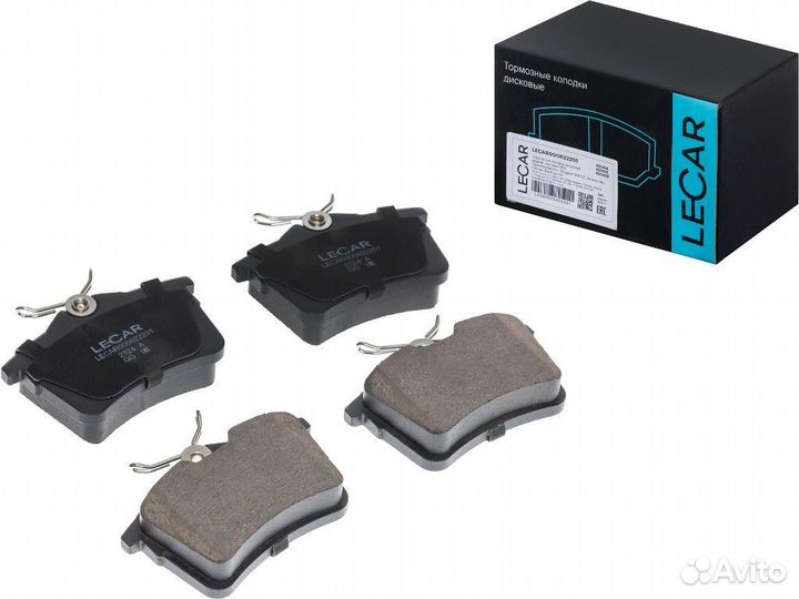 Тормозные колодки дисковые задние / Peugeot 308 07