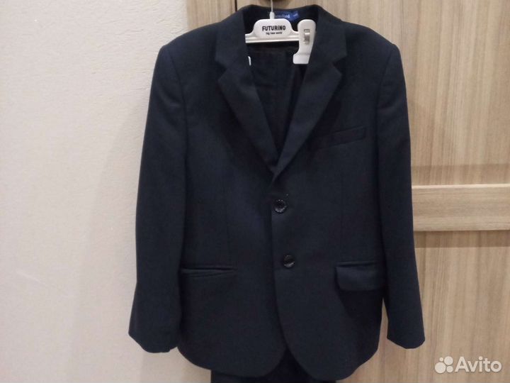 Школьный костюм для мальчика 134 синий