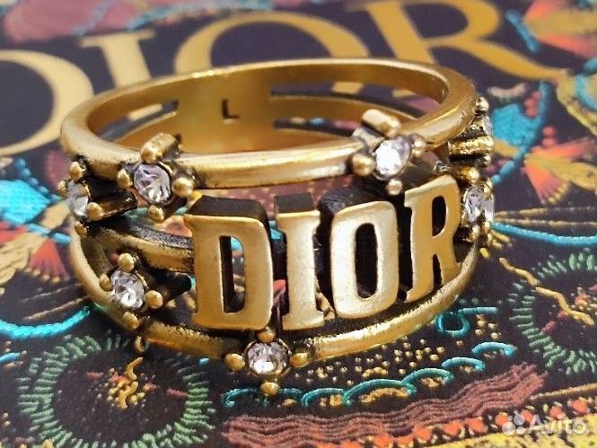 Dior Диор кольцо CD тяжёлый люкс гравировки