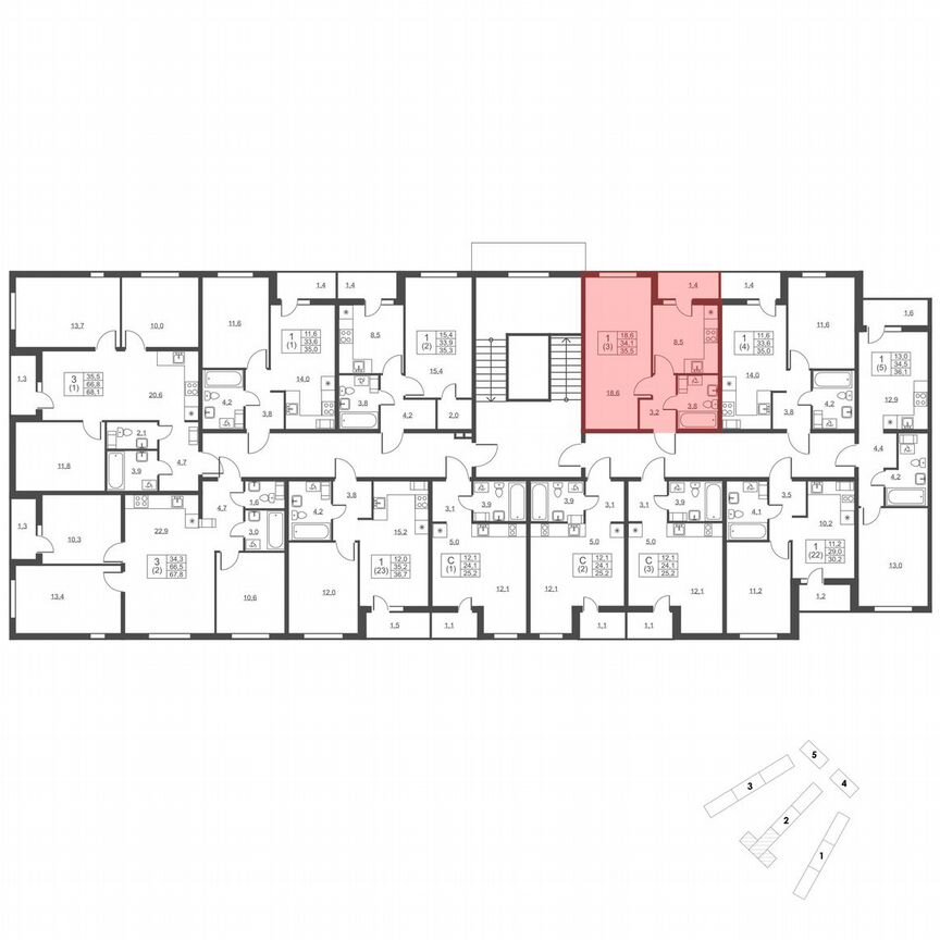 1-к. квартира, 35,5 м², 4/8 эт.