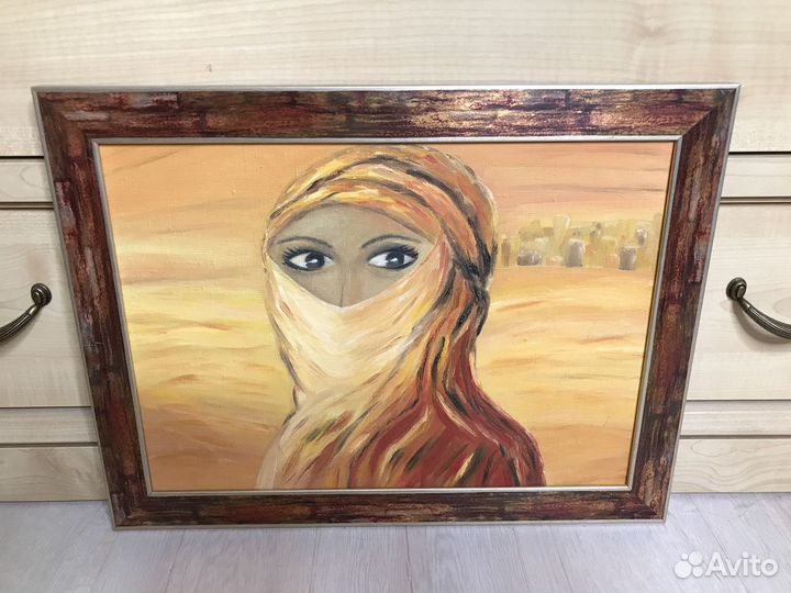 Картина маслом «Восточная девушка»