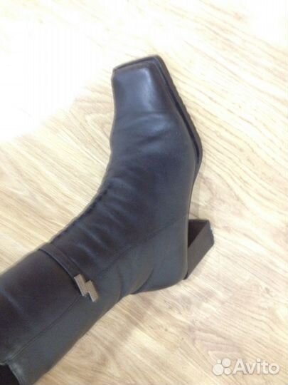 Сапоги(полусапожки) зимние, натуральная кожа, 40 р