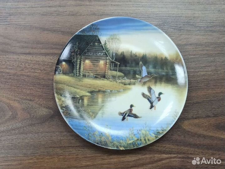 Фарфоровая Тарелка Клеймо Европейский Антиквариат