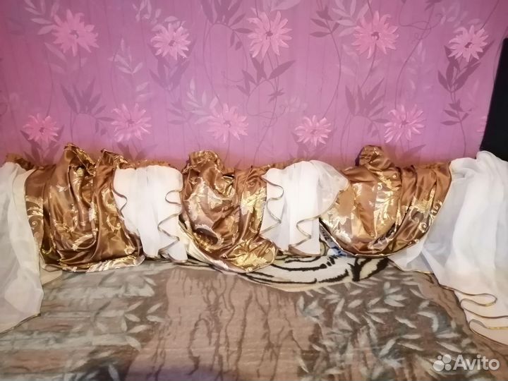 Шторы с ламбрекеном бу
