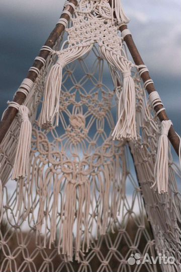 Вигвам 1,9 х 1,3 х 1,3 м макраме