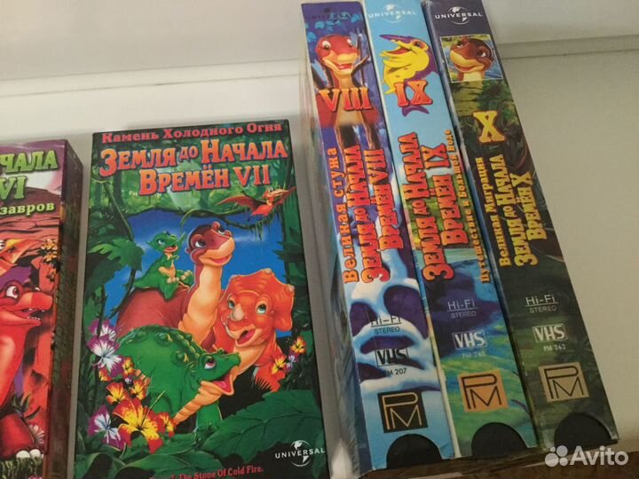 Видеокассеты с детскими мультфильмами