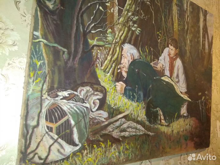 Картина СССР маслом на холсте