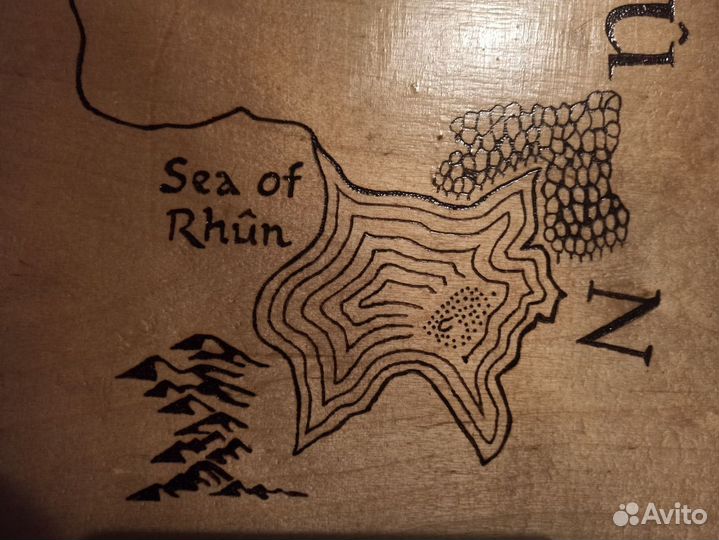 Карта Средиземья, Властелин колец, Хоббит, Толкин