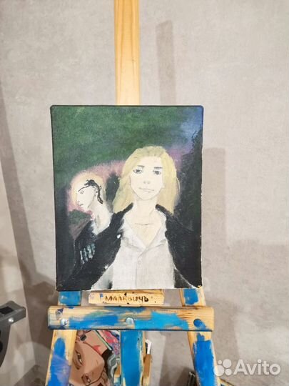 Картина акрилом на холсте