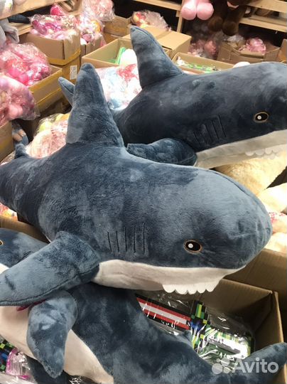 Акула из икеа блохэй 100 см оригинал