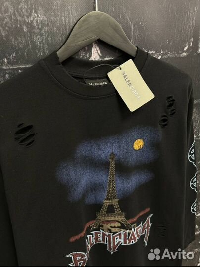 Лонгслив Balenciaga Paris moon