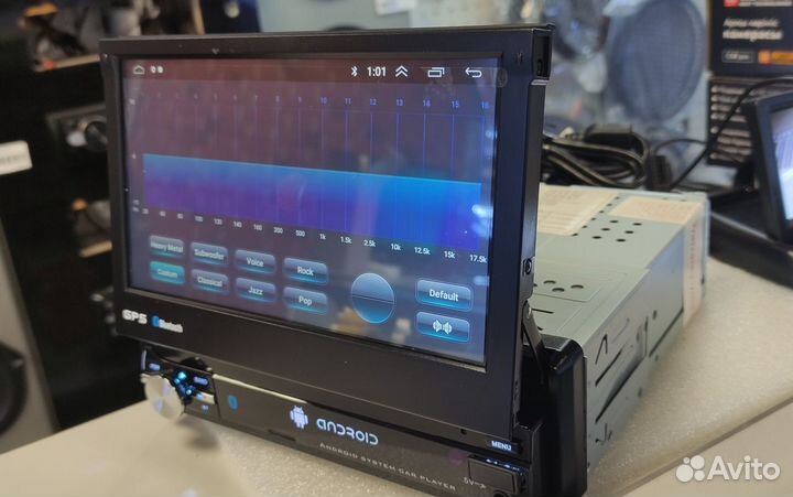 Магнитола Android новая 1 DIN выдвижной экран