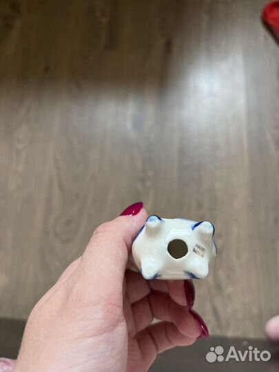 Статуэтка Корова Гжель handmade