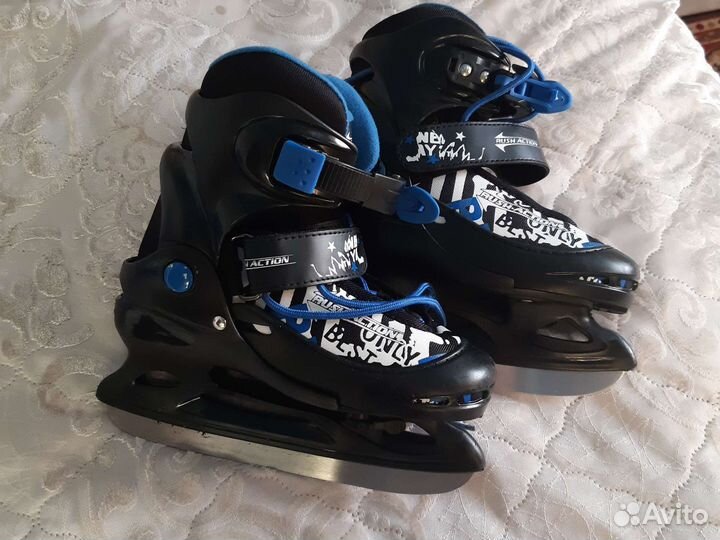 Коньки раздвижные размер 30-33
