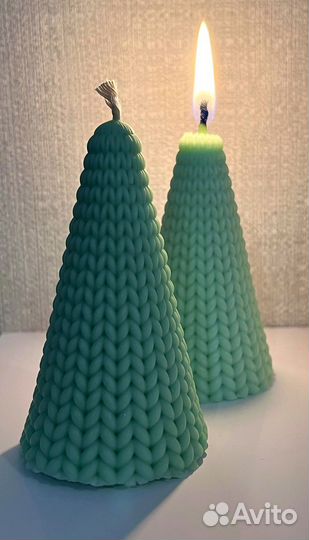 Новогодние свечки «вязанные»