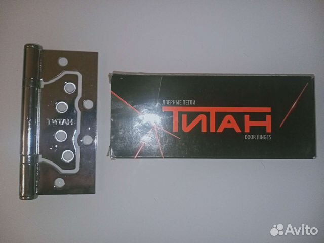 Дверные петли Титан 100x75x2.5 мм VR CP (Хром)