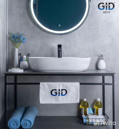 Раковина накладная Gid D1346 61 см