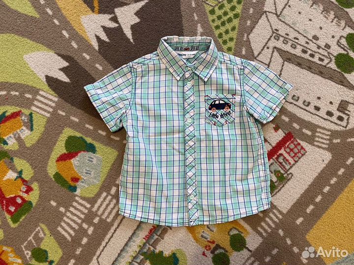 Рубашка с коротким и длинным рукавом, 110 р-р