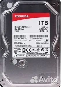 1 тб Жесткий диск Toshiba P300 hdwd110uzsva