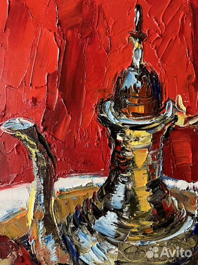 Картина маслом. Восточный натюрморт