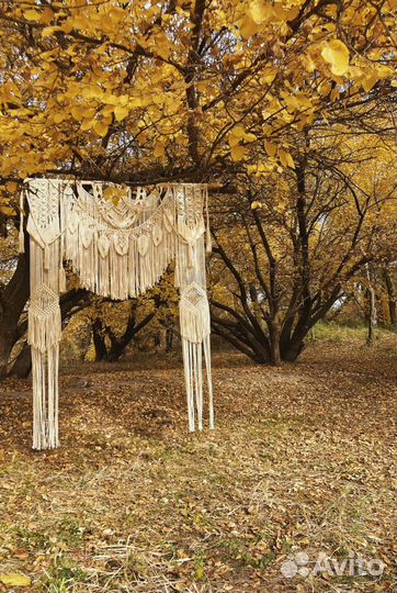 Свадебная арка макраме