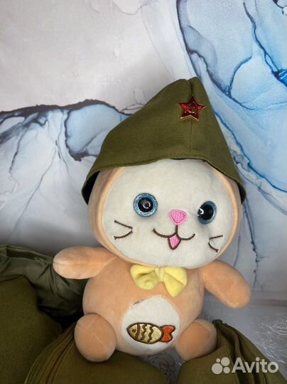 Пилотка с подкладкой с звездой