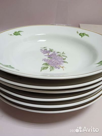 Столовый сервиз Тарелки Сирень Дулево