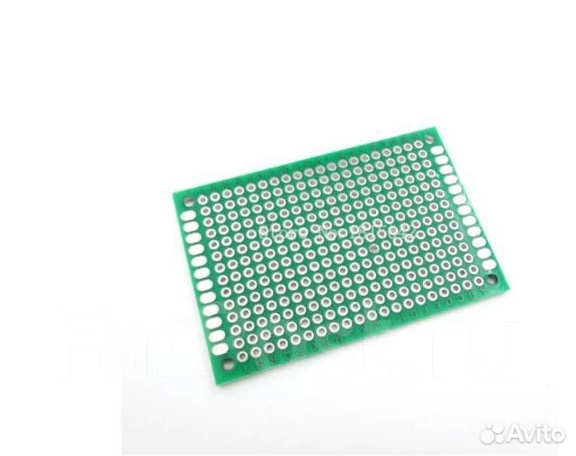 Двухсторонняя печатная плата 4x6 см